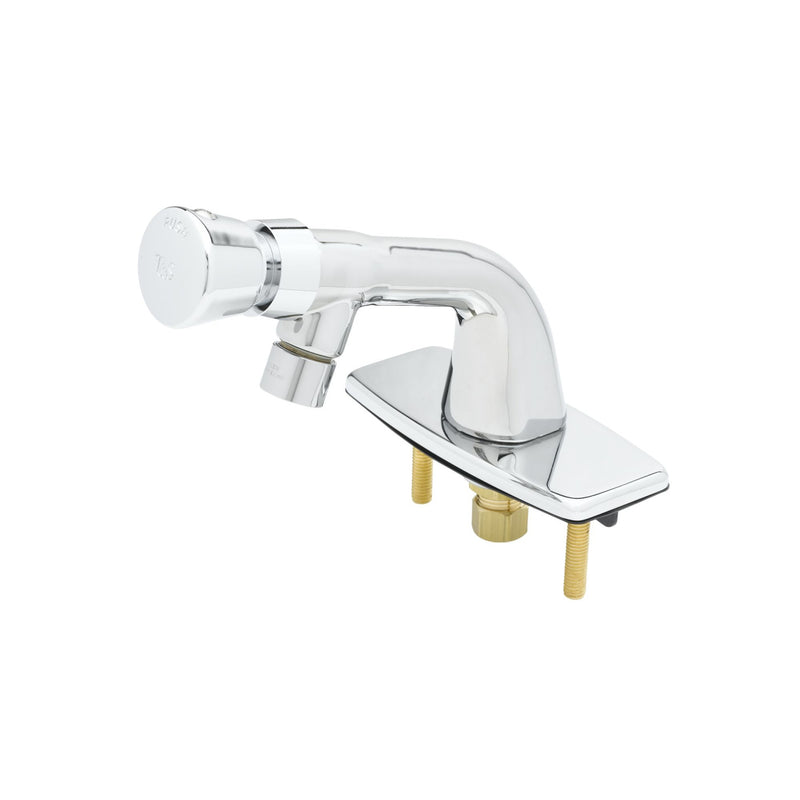 T&S Brass B-0805-VR Single Temp Metering Faucet - VR Deckplate & Cap