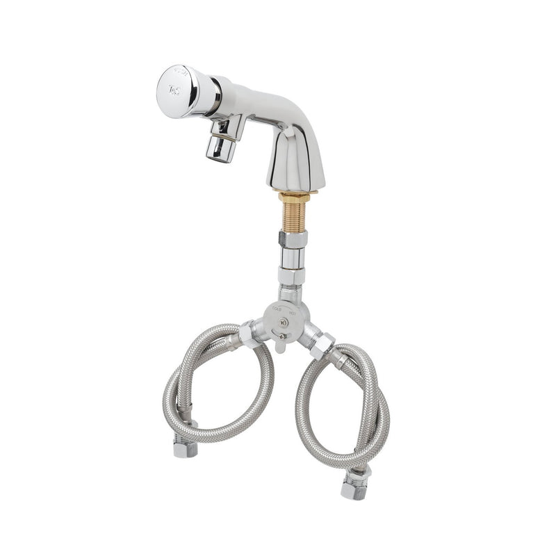T&S Brass B-0807 Metering Faucet - Single Hole & Push-Button Handles