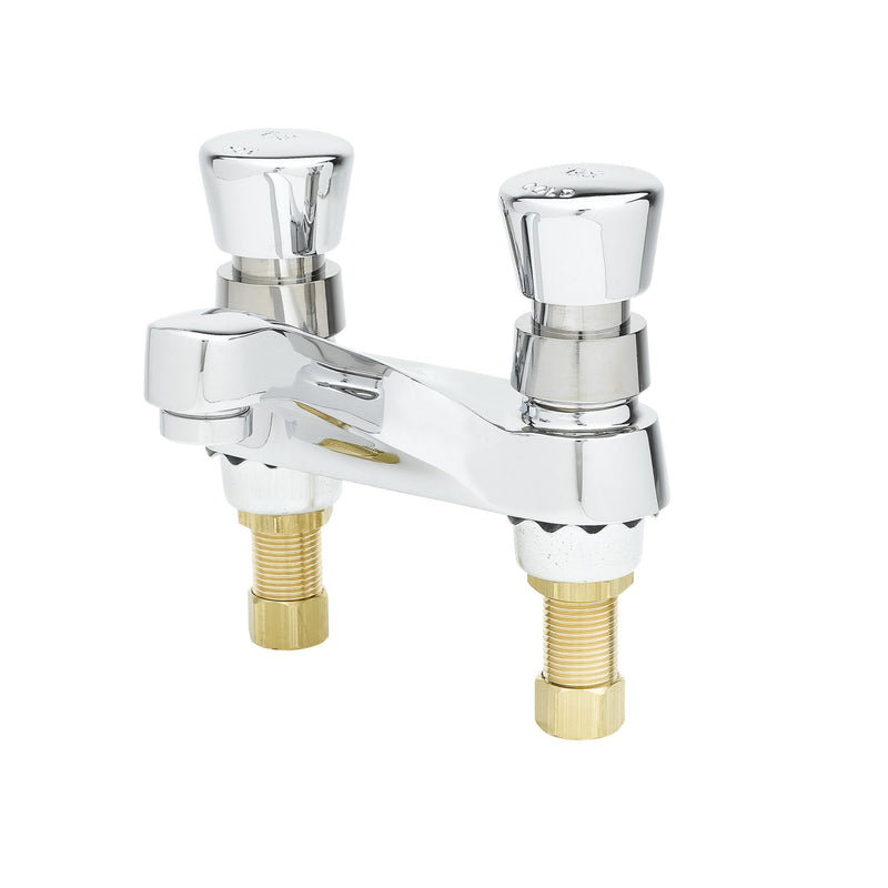 T&S Brass B-0831-F10 Metering Faucet - 4" Centers & 1.0 GPM VR Aerator