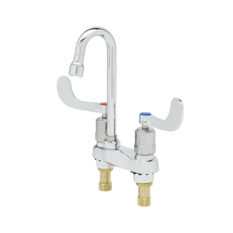 T&S Brass B-0834-01 Metering Medical Faucet - 4" Wrist Handles