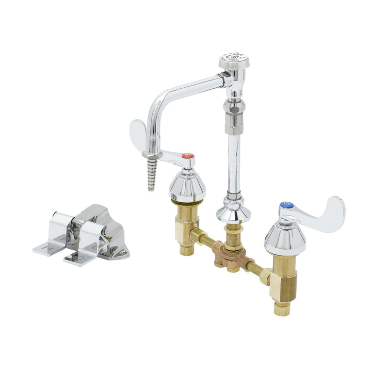 T&S Brass B-0850-01-PV Mixing Faucet - Double Pedal Valve & VB Nozzle