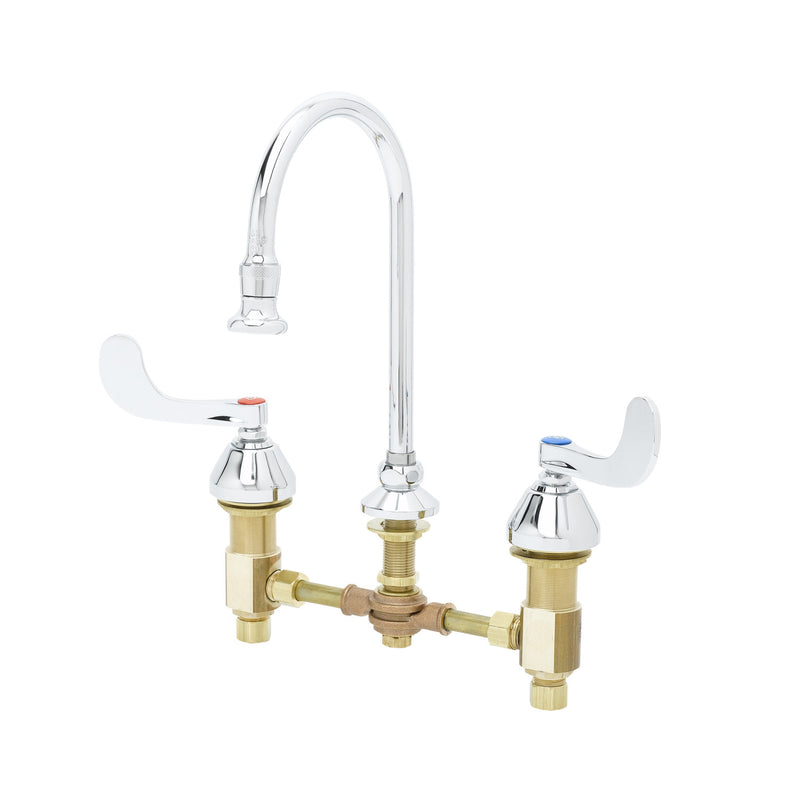 T&S Brass B-0866-04-CR Concealed Medical Faucet - 8" Centers & Ceramas