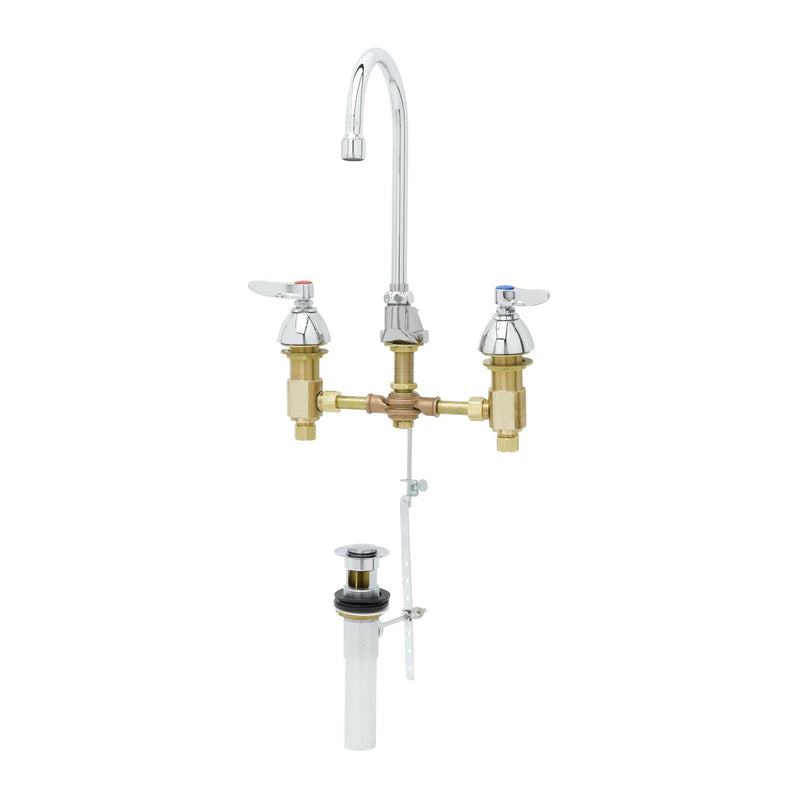 T&S Brass B-0885 Concealed Lavatory Faucet - 8" Centers & Pop-Up