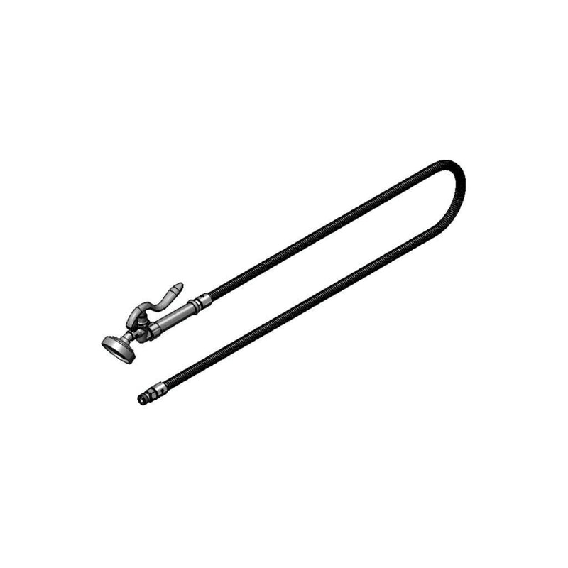T&S Brass B-0954 Angle Spray Assembly - 72" SS Flex Hose