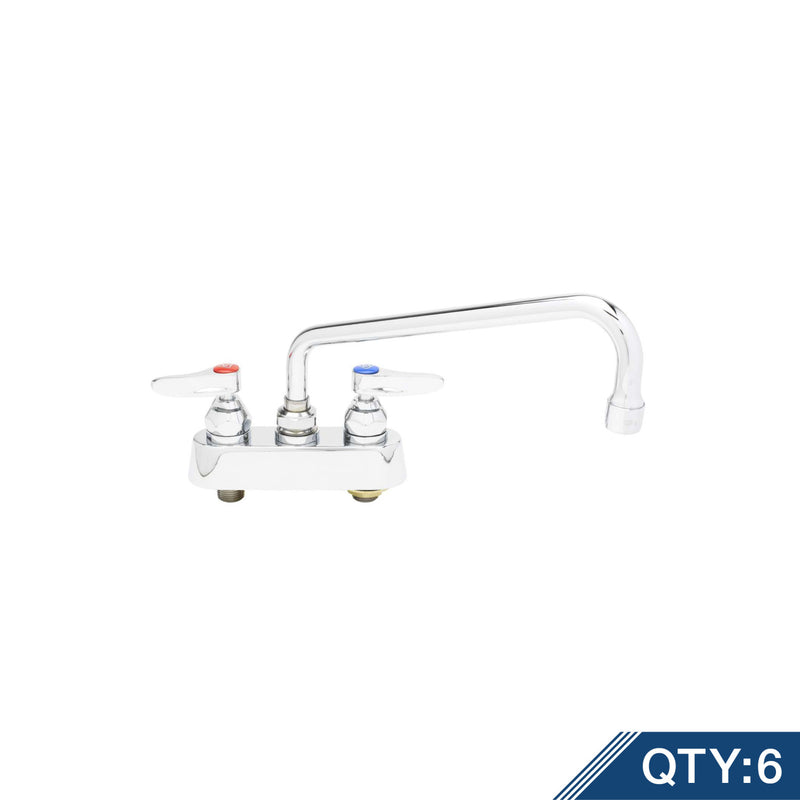 T&S Brass B-1112-M Deck Faucet Master Pack (6) - 4" Centers