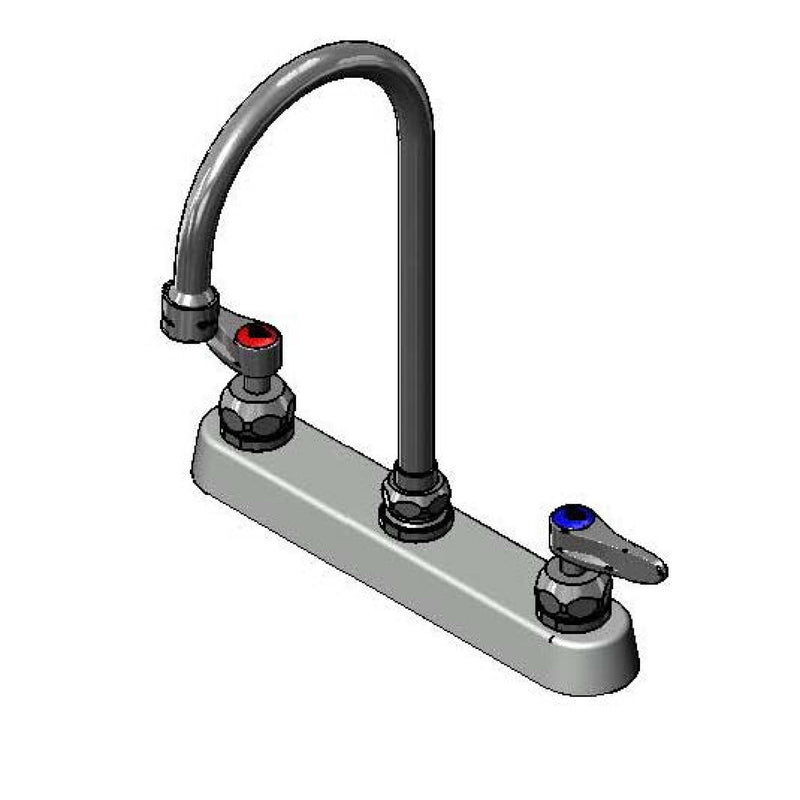 T&S Brass B-1120-5X-V22CR Deck Mount Workboard Faucet - Ceramas & 2.2 GPM VR