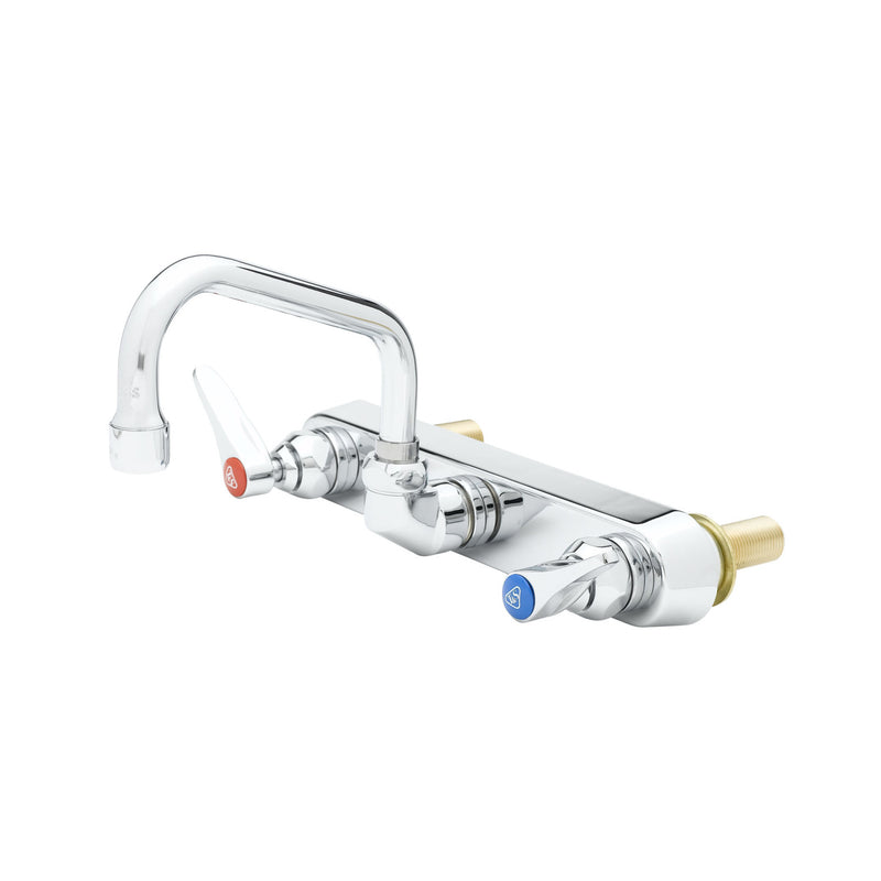 T&S Brass B-1125-XS Wall Mount Workboard Faucet - 8" Centers (Less Nozzle)