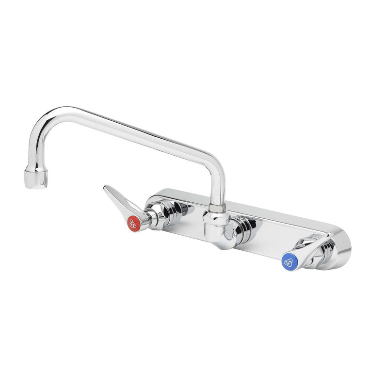 T&S Brass B-1125 Splash Mount Workboard Faucet - 6" Swing Nozzle