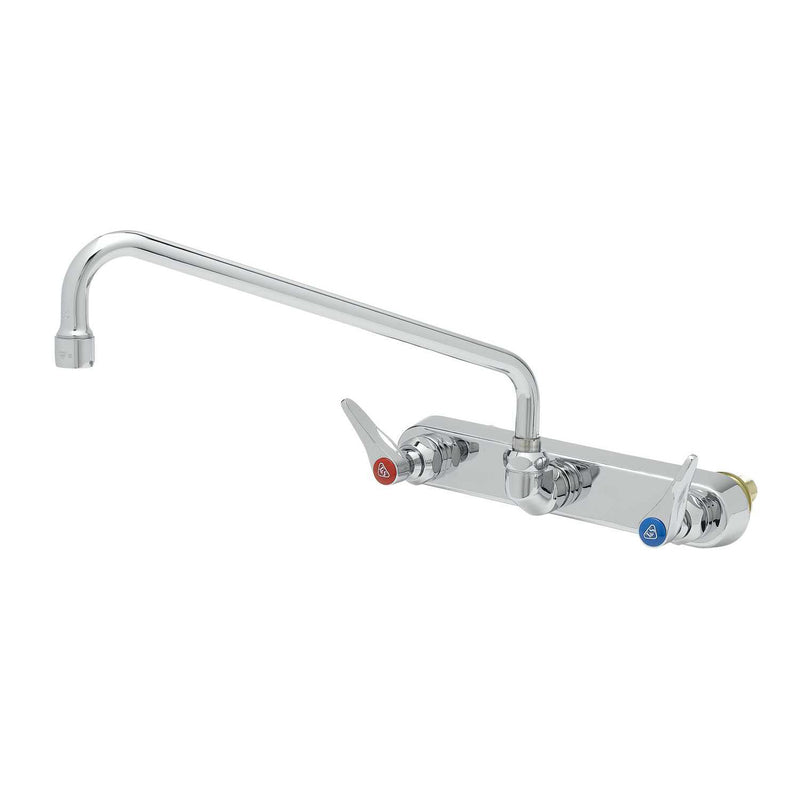 T&S Brass B-1128-XS Splash Mount Faucet - 8" Centers & 2" XS Shanks
