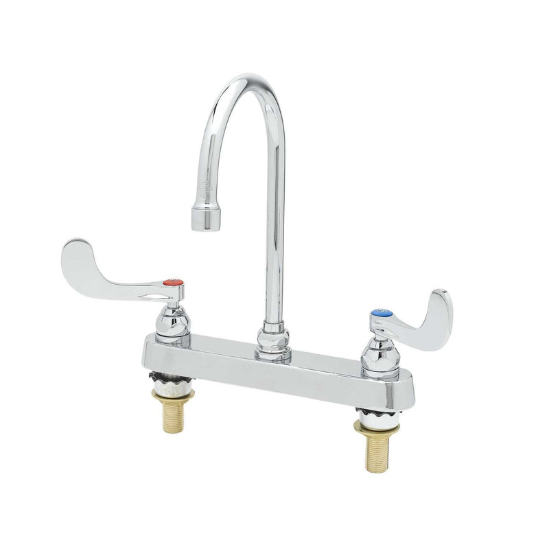 T&S Brass B-1142-04XS-F12 Workboard Faucet - 1.2 GPM & Wrist Handles (XS)