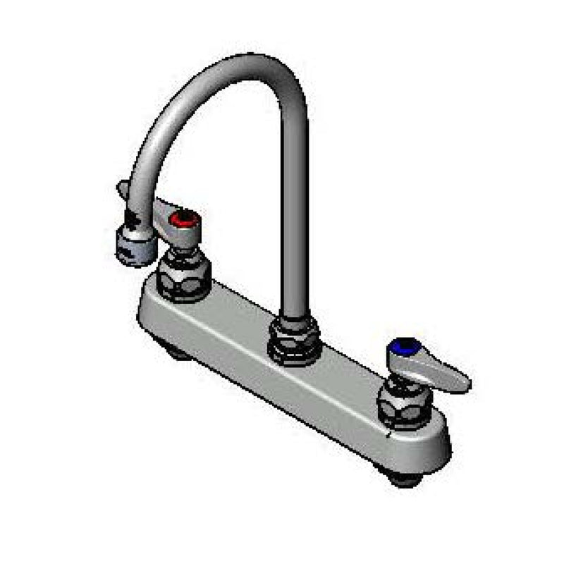 T&S Brass B-1142-VF05 Workboard Faucet - 8" Centers & 0.5 GPM VR Outlet