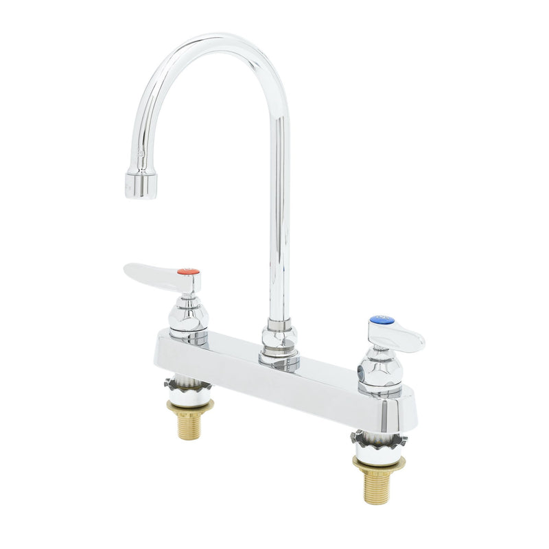 T&S Brass B-1142-XS Workboard Faucet - 8" Centers & 2" XS Shanks