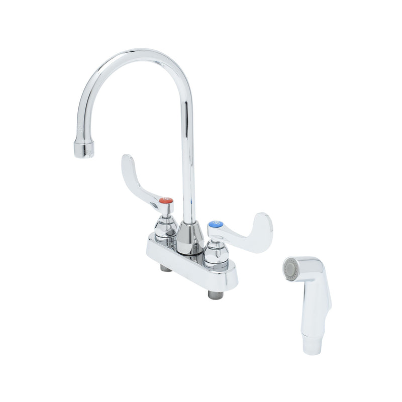 T&S Brass B-1170 Workboard Faucet - 4" Centers & Wrist handles