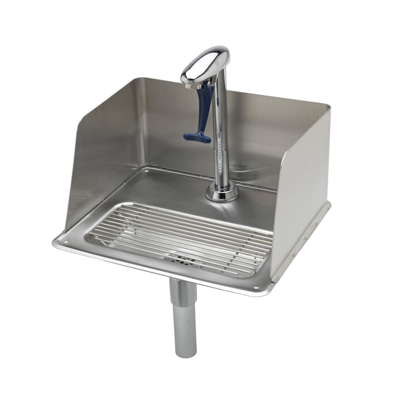 T&S Brass B-1235 Water Station - Pedestal Filler & Drip Pan