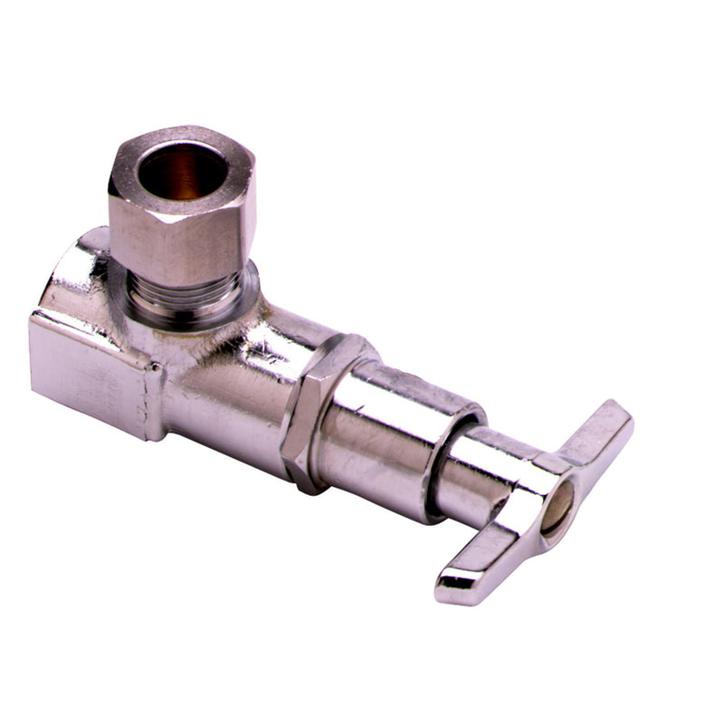 T&S Brass B-1310 Angle Key Stop - 1/2" NPT x 1/2" Compression