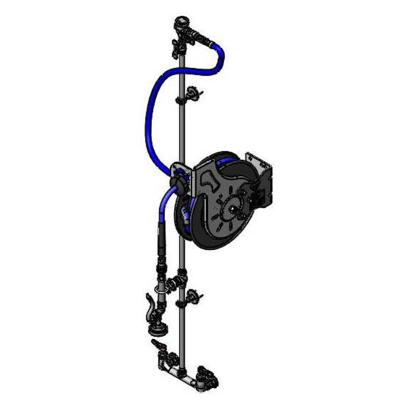 T&S Brass B-1433-CR-QDS Hose Reel System - (2) QD Spray Valves & Ceramas