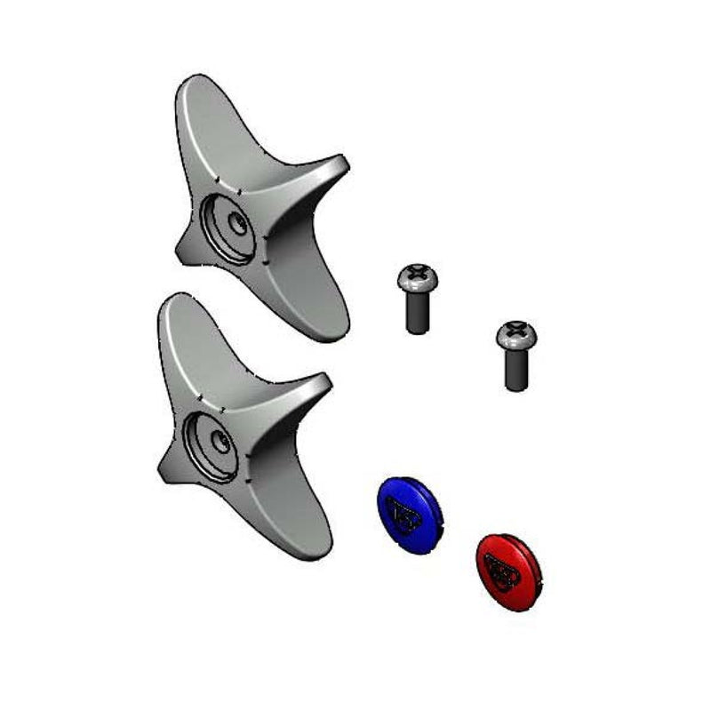 T&S Brass B-19KNS-AM Anti-Microbial 4-Arm Handle Parts Kit