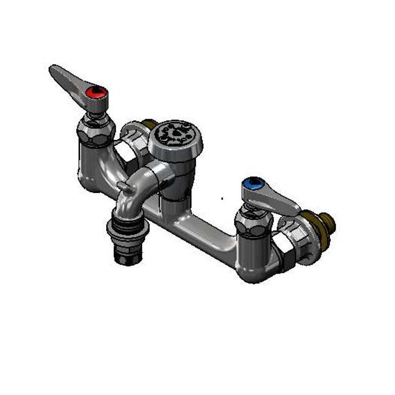 T&S Brass B-2271-POL Service Sink Faucet - Polished Chrome & QD Outlet