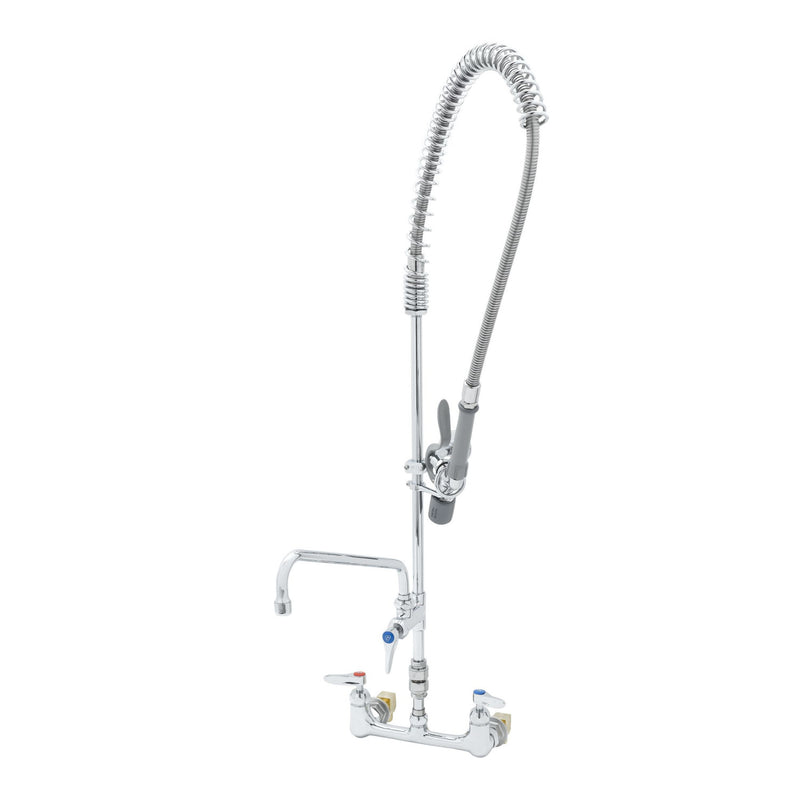 T&S Brass B-2278-A12CRCEL Wall Mount Pre-Rinse - 12" ADF & Cerama Cartridges