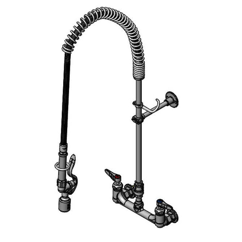 T&S Brass B-2278-CR-C-EL Wall Mount Pre-Rinse - Cerama Cartridges & Elbows