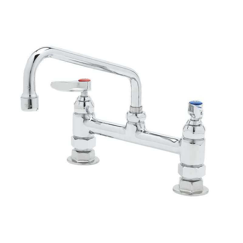 T&S Brass B-2280-060X 8" Deck Mount Faucet - 8" Swing Nozzle & Eterna