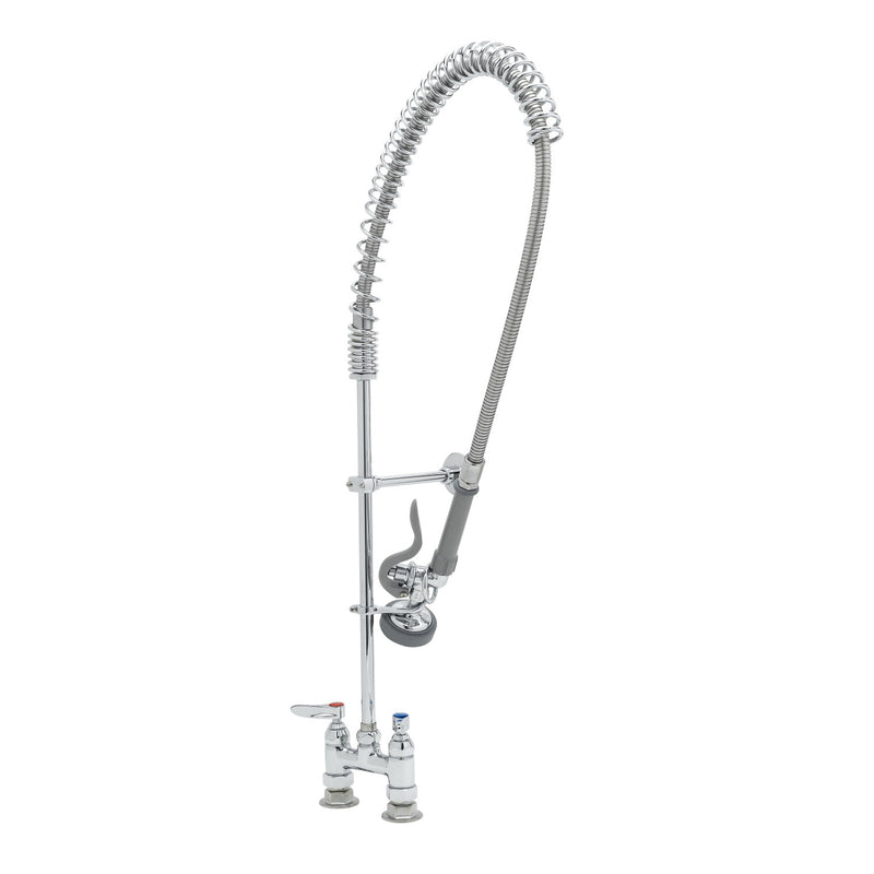 T&S Brass B-2288 Spring Action Pre-Rinse - 4" Deck Mount w/ Wall Bracket