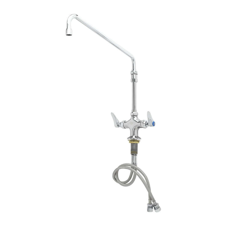 T&S Brass B-2294 Deck Mount Pantry Faucet - 14" Swivel Swing Nozzle