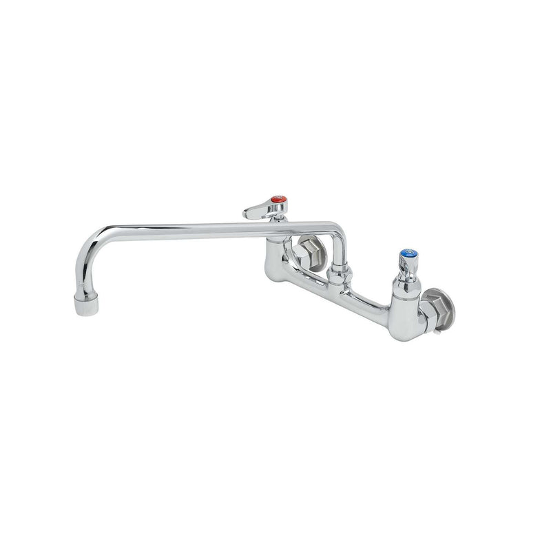 T&S Brass B-2299 Splash Mount Mixing Faucet - 14" Swivel Swing Nozzle