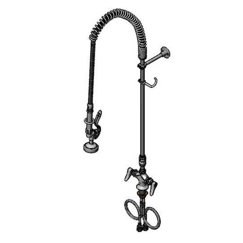 T&S Brass B-2310 Pre-Rinse Unit - Wall Mount w/ Vacuum Breaker