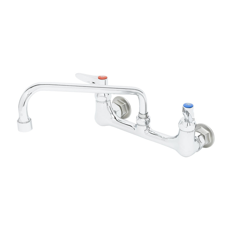 T&S Brass B-2342-VF22-CR Wall Mount Faucet - Cerama Cartridges & 10" Spout