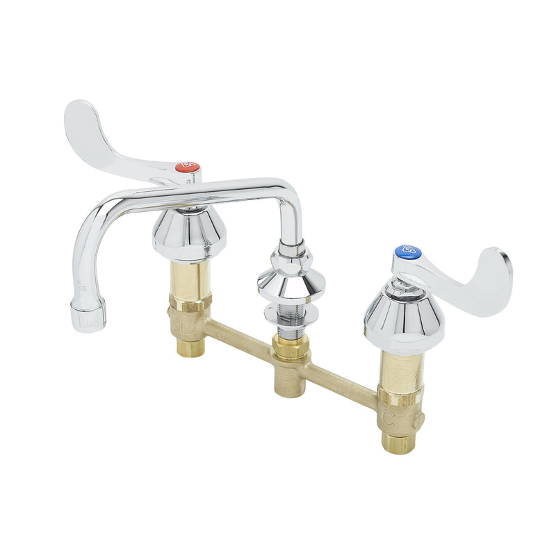 T&S Brass B-2347-01 Medical Faucet - 8" Swing Nozzle & Wrist Handles