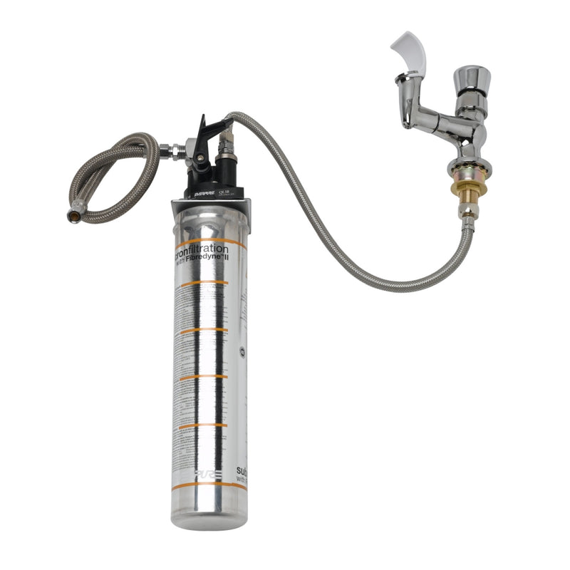 T&S Brass B-2360-01-WFK Push Button Metering Bubbler w/ Water Filtration Kit
