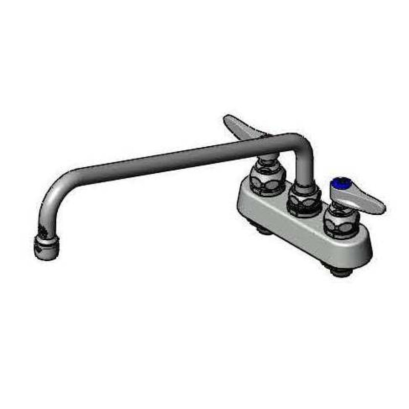 T&S Brass B-2391 Deck Mount Faucet - 14" Swing Nozzle & 1/2" NPT