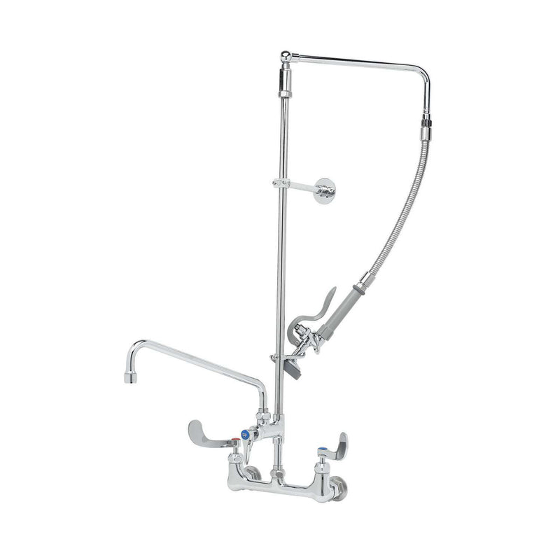 T&S Brass B-2466 Wall Mount Pre-Rinse - 20" Hose & Wrist Handles