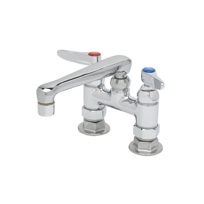 T&S Brass B-2501 Mixing Faucet - 4" Deck Mount & 6" Cast Spout