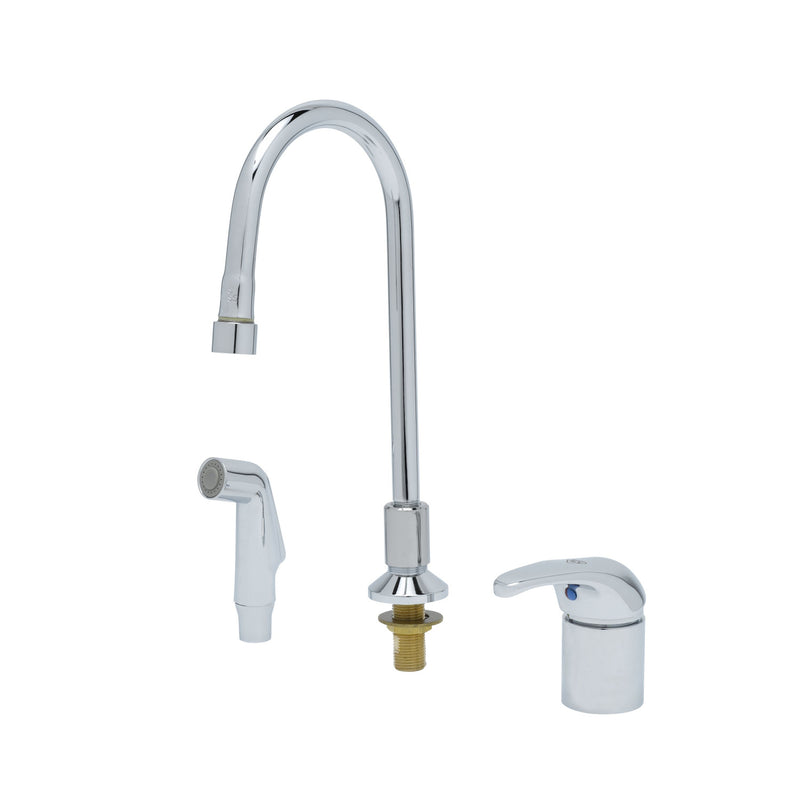 T&S Brass B-2744 Side Mount Control - Rigid Spout & Sidespray
