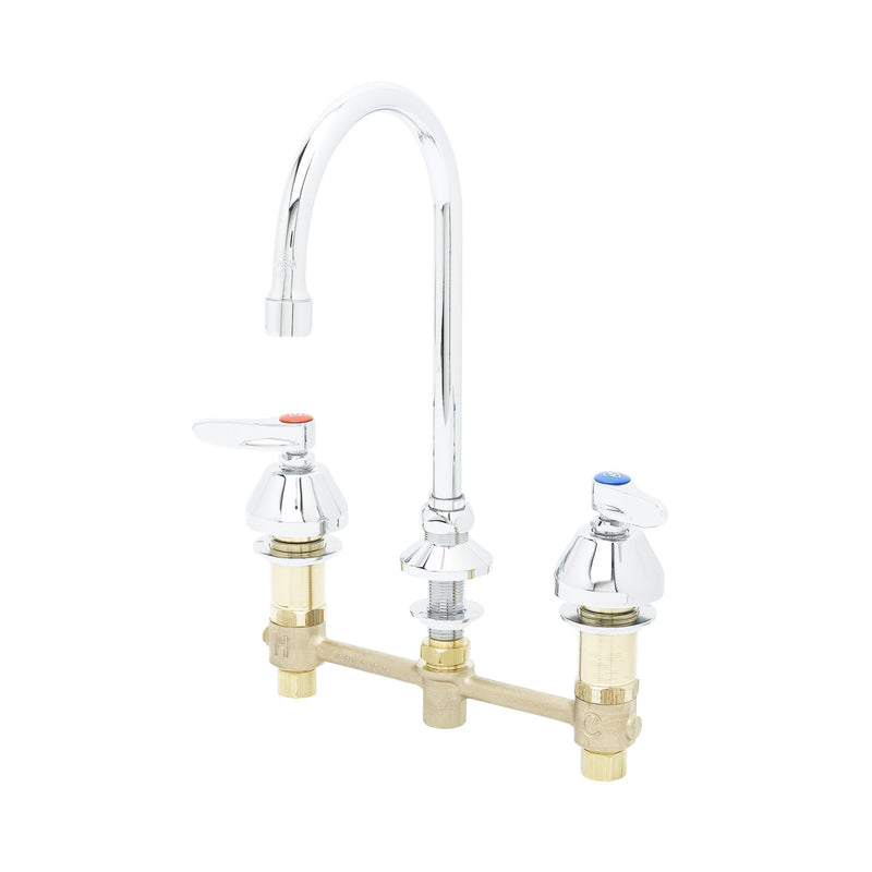 T&S Brass B-2851-133X-VR Widespread Faucet - 133X Spout & VR Laminar Flow