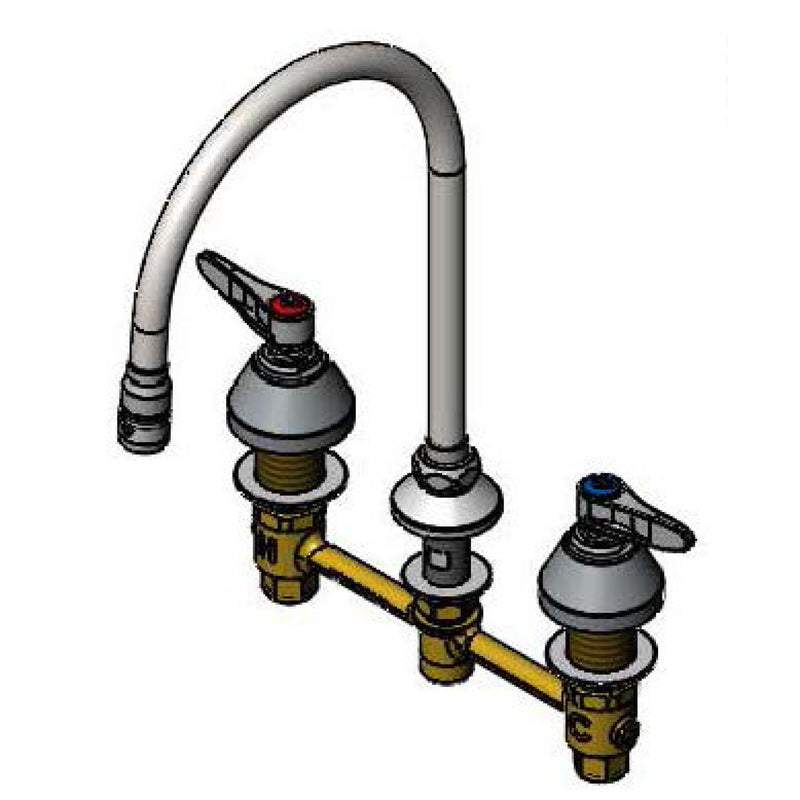 T&S Brass B-2854-134XA-CR Medical Faucet - Swivel Gooseneck & Cerama Cartridges