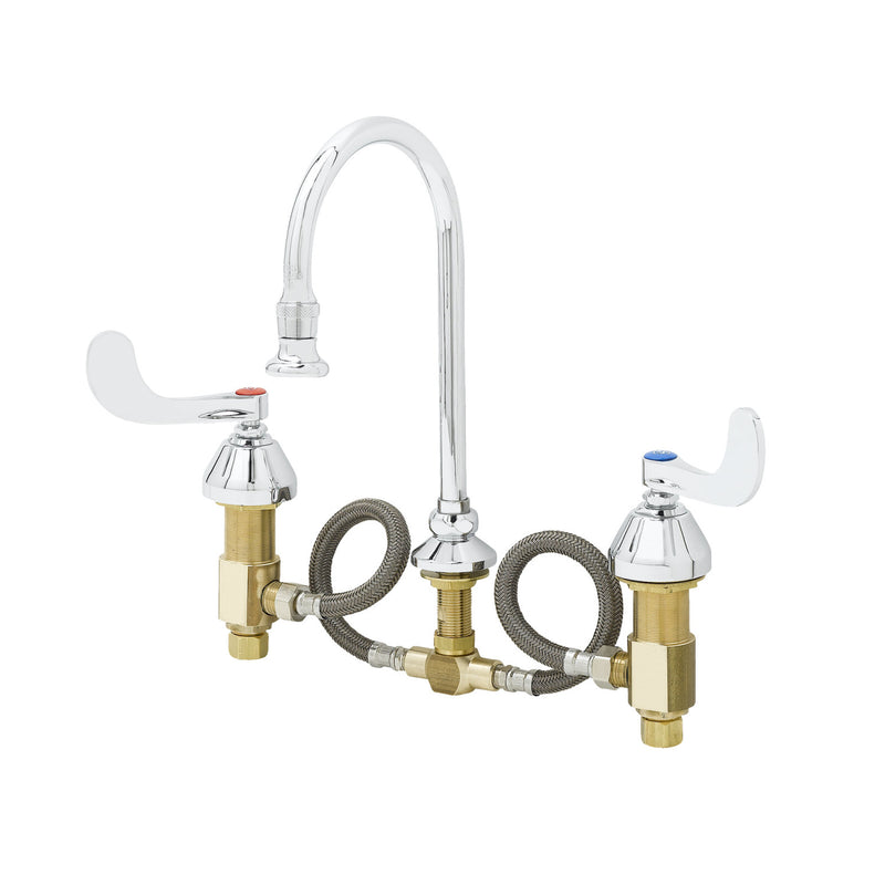 T&S Brass B-2865-05 Medical Faucet - Flex Lines & Rosespray Gooseneck