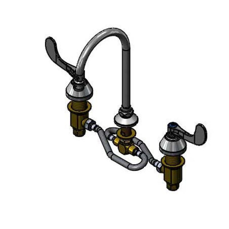 T&S Brass B-2865-05CRV05 Medical Faucet - Flex Lines & 0.5 GPM VR Outlet