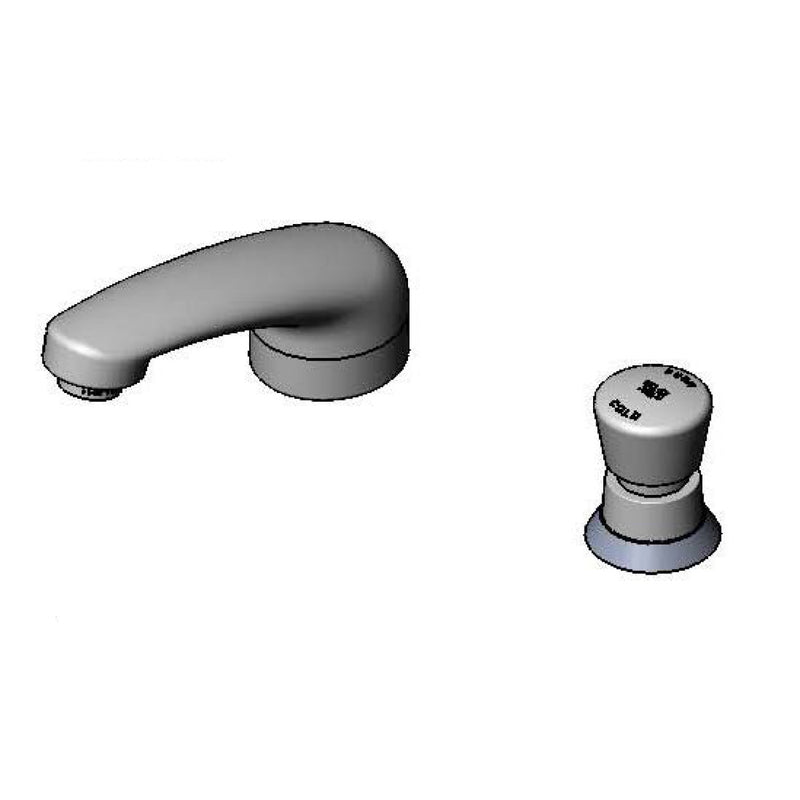T&S Brass B-2991-CW-VF05 Single Temp Metering Faucet - Cold Water Only & 0.5 GPM