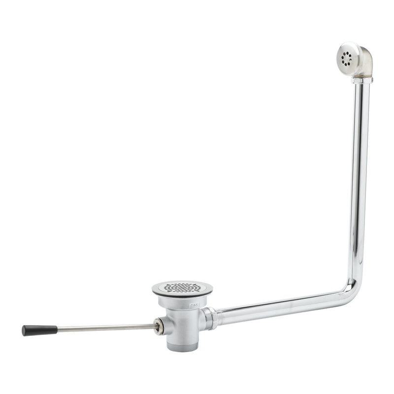 T&S Brass B-3960-01-XS Waste Drain Valve - 3" Opening, Overflow & 1-1/2" Adapter