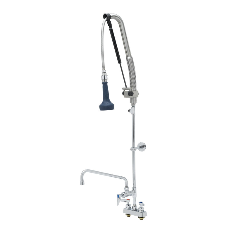 T&S Brass B-5110-12CRB8TP Pull-Down Pre-Rinse - 12" Add-On Faucet & Ceramas
