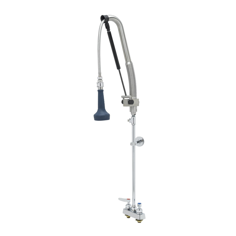 T&S Brass B-5110-CR-B8TP Pull-Down Pre-Rinse Unit - 4" Deck Mount & Ceramas