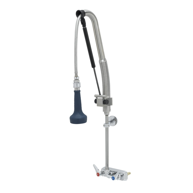 T&S Brass B-5115-CR-B8P Pull-Down Pre-Rinse Unit - 4" Wall Mount & Ceramas