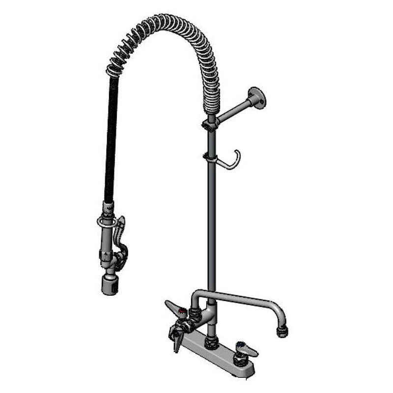T&S Brass B-5120-12-BJ Workboard Pre-Rinse - 12" Add-On Faucet & Eterna