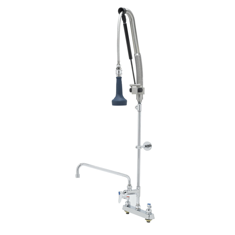 T&S Brass B-5120-12CRB8TP Pull-Down Pre-Rinse - 12" Add-On Faucet & Ceramas