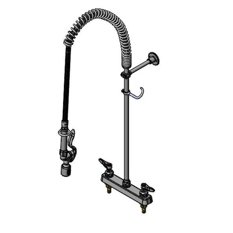 T&S Brass B-5120-BJ Workboard Pre-Rinse - 8" Deck Mount w/ Eterna & B-0107-J
