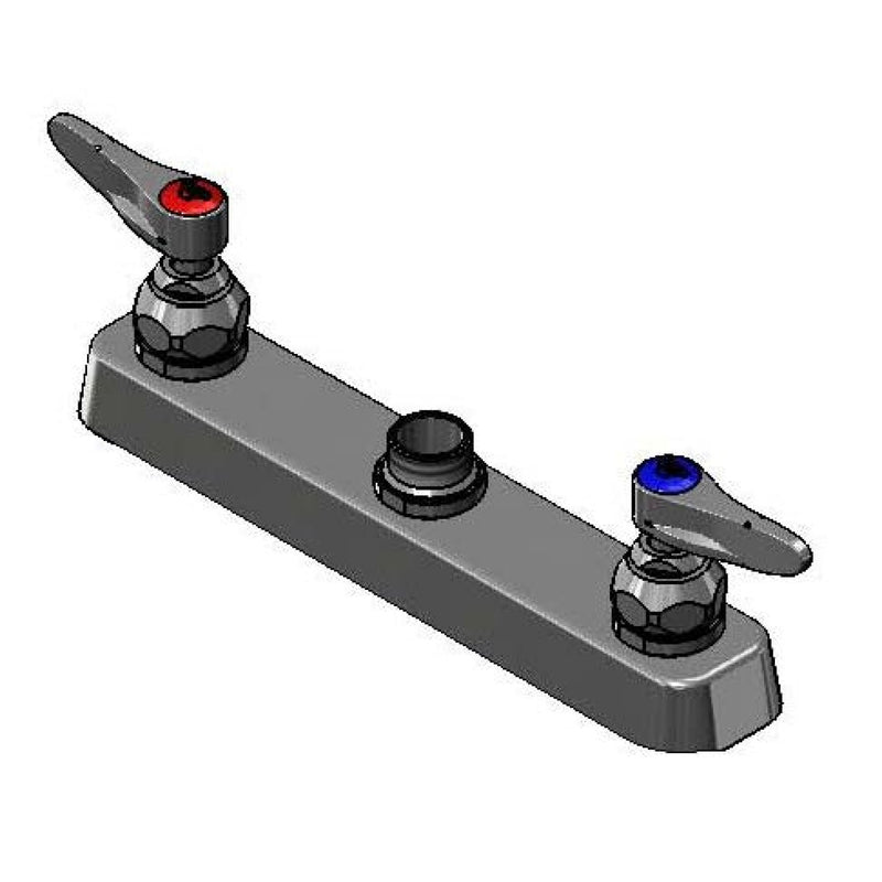 T&S Brass B-5120-LN Workboard Pre-Rinse Base - 8" Deck Mount (Less Nozzle)