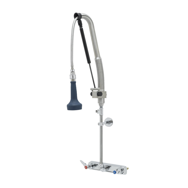T&S Brass B-5125-CR-B8TP Pull-Down Pre-Rinse Unit - Ceramas & Wall Bracket